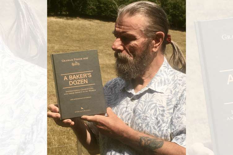 Author Graham Fisher MBE with his new book, A Baker’s Dozen