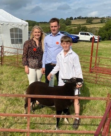 Overall winner of the Young Handlers Competition, Sam Duggan