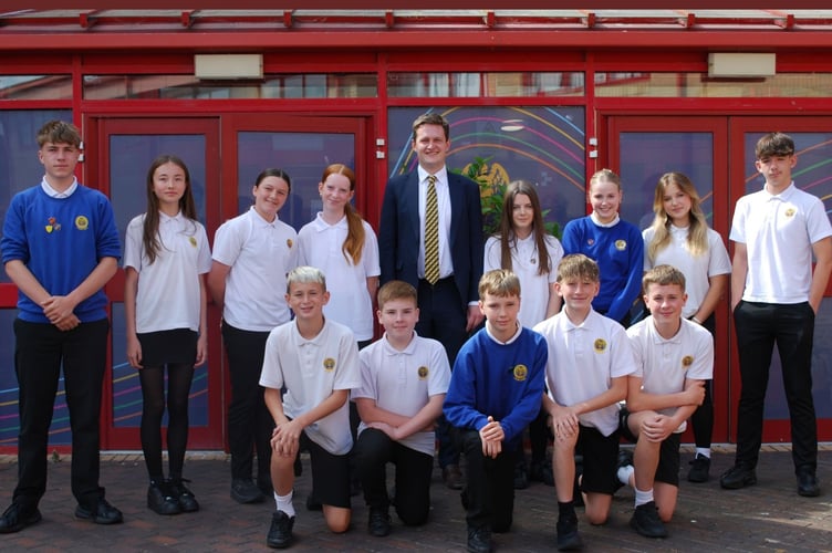 David Chadwick MP at Cwmtawe Community School