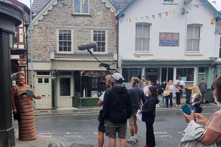 Alan Carr Hay-on-Wye filming