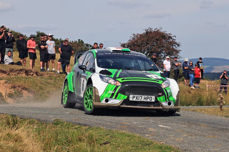 Second overall for Epynt regulars Rob Tout and Terry Martin in their Ford Fiesta R5