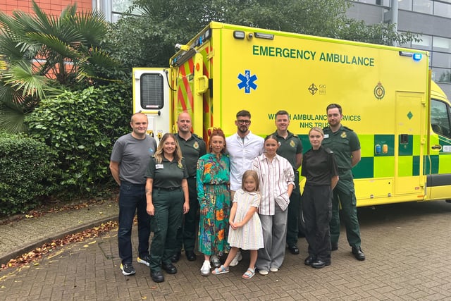 Cardiac arrest survivor reunited with lifesaving neighbours