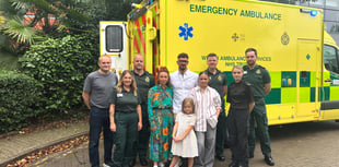 Cardiac arrest survivor reunited with lifesaving neighbours