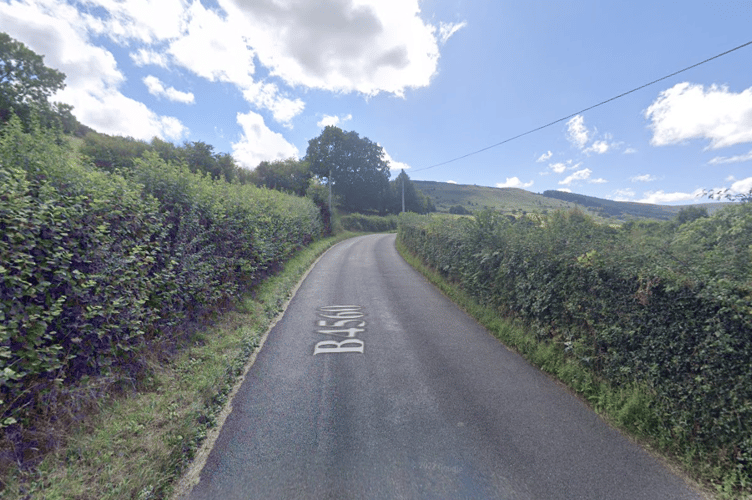 Emergency services were called to the B4560 south of Llangynidr after a collision between a car and a horse