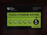 Food hygiene ratings handed to five Powys establishments