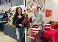 Crocheted dragon and quilt raise over £5,000 for charity