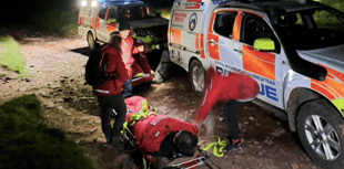 Rescue team aids injured Londoner