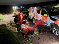 Rescue team aids injured Londoner