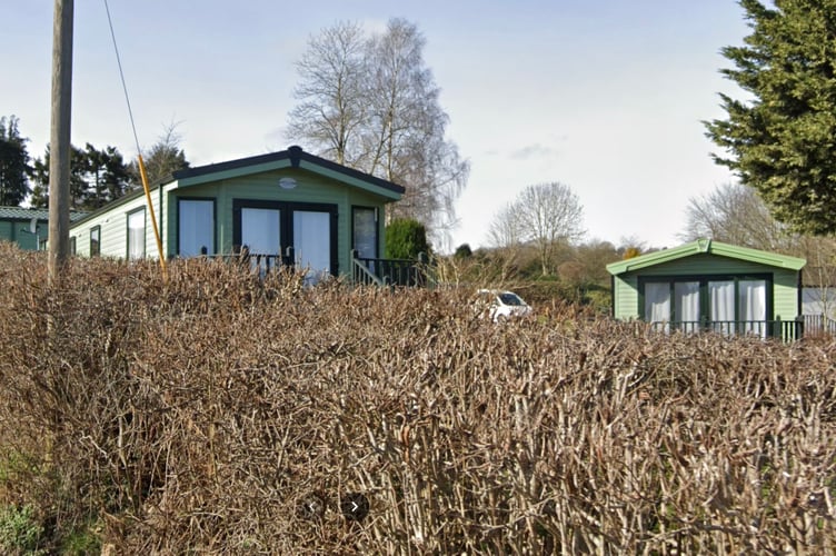 Static caravans at the Hideaway Border Caravan Park near Clyro