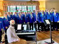 Builth Male Voice Choir serenades guests at Llangoed Hall