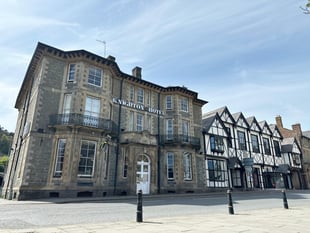 Historic Powys town centre hotel goes up for sale