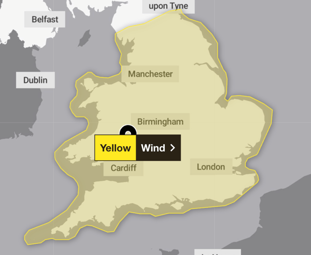Disruption likely as weather warning issued