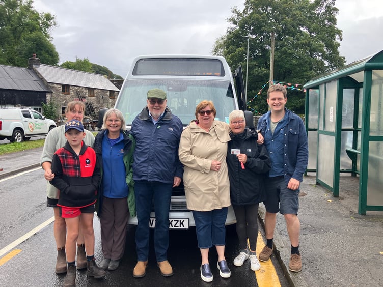 A new bus service has come to Trecastle after a sustained campaign by Councillor Edwin Roderick and members of the Trecastle Community Council.