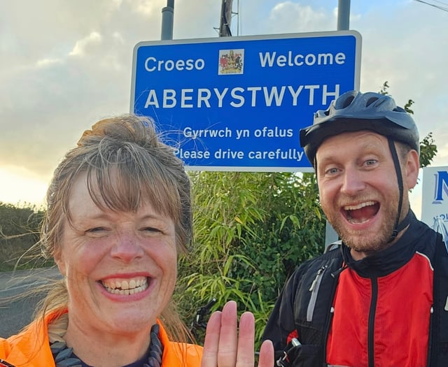 Llanwrtyd fundraisers cycle 100 miles for community play park