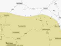 17-hour rain warning for parts of Breconshire tomorrow