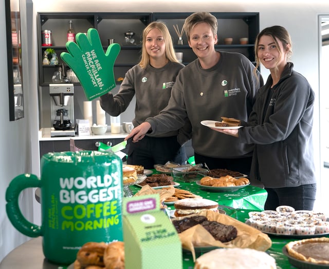 Mid Wales business group hosts Macmillan Coffee Morning
