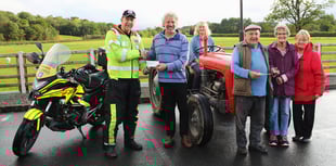 Tractor run marks silver jubilee with charity donations