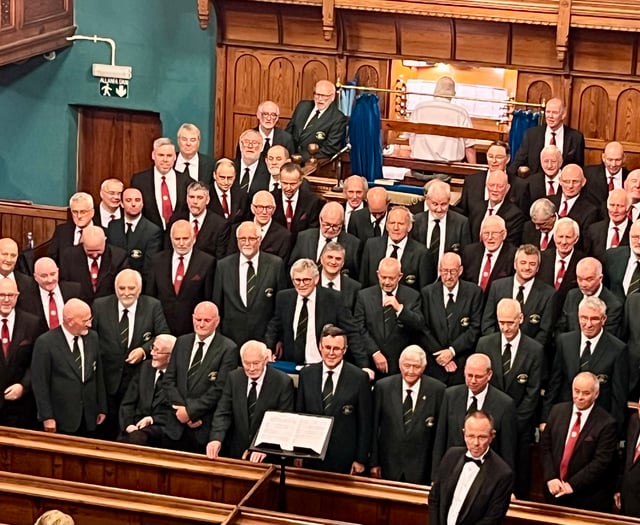 Joint Welsh male voice choir concert takes Llanidloes by storm