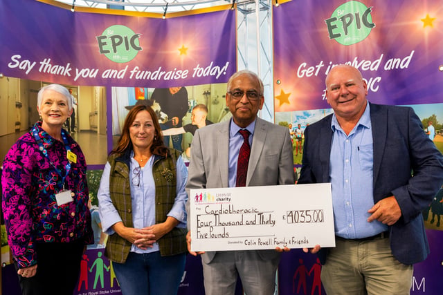 Colin’s party raises £4,000 for cardiac ward