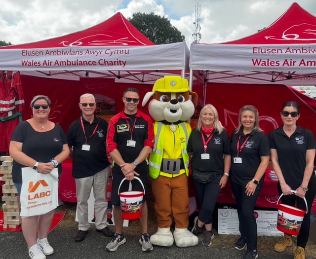 Paw Patrol fun helps raise £619 for Wales Air Ambulance 