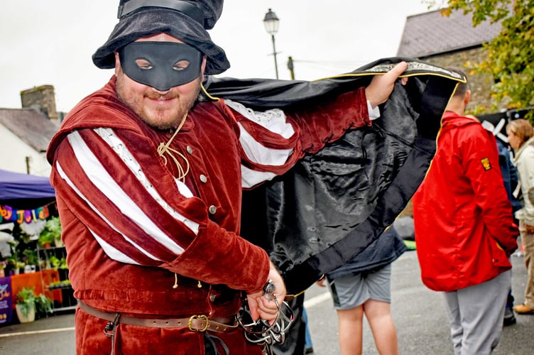 Local folklore hero Twm Siôn Cati visited the event