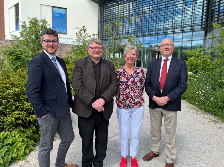 Left to right: Cllr Matthew Dorrance, Cllr Chris Walsh, Cllr Liz Rijnenberg and Cllr David Meredith