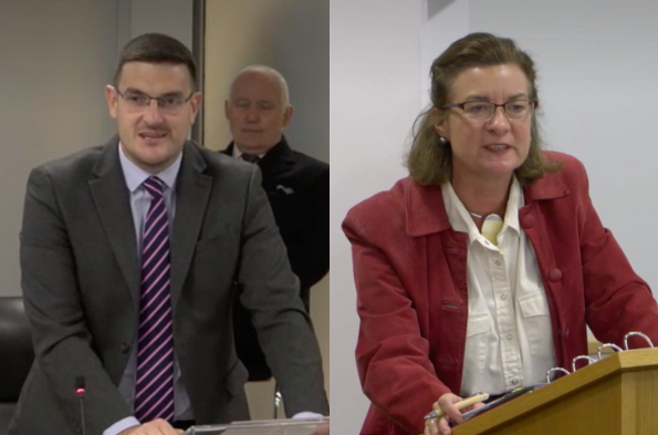 James Evans highlighted pressures on town centre businesses in the Senedd this week