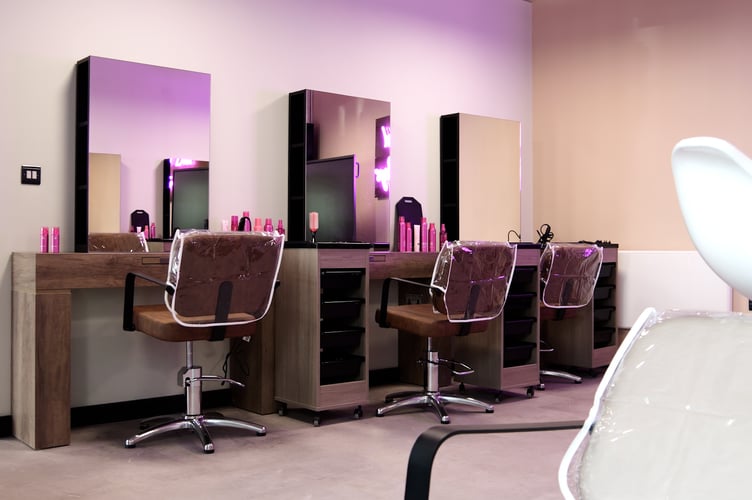 The hair and beauty studios feature modern equipment and professional training spaces