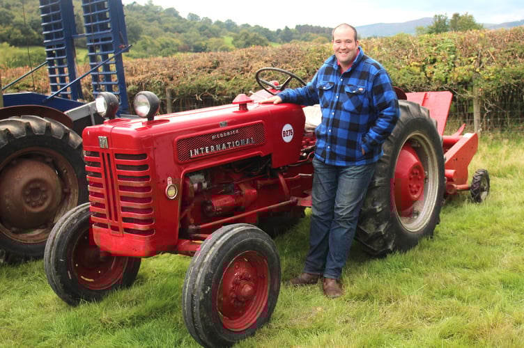 Rob Gore celebrates back-to-back wins, retaining the Owain Micah Shield for the best restored vintage tractor