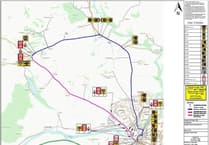 Temporary road closure in Brecon for National Grid works
