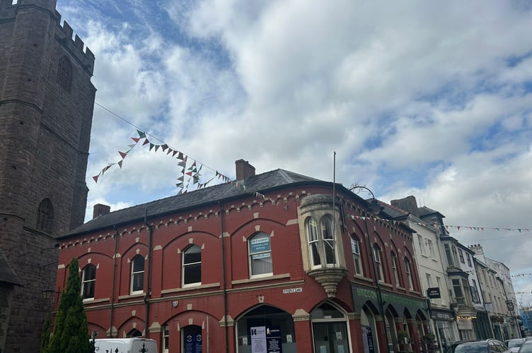 The bunting will be removed next month