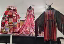 The Red Dress exhibition wows at Theatr Brycheiniog