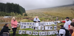 Stroke survivor raises £2,000 for charity with Pen y Fan climb