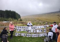 Stroke survivor raises £2,000 for charity with Pen y Fan climb