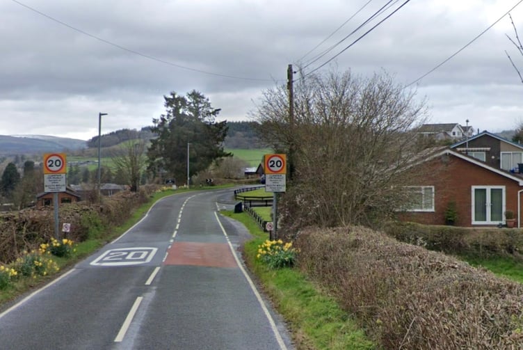 The stretch of road up to the 20mph speed limit on the outskirts of Builth Wells will be the subject of a consultation to bring in a 40mph limit there