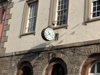 Brecon Guildhall clock still undergoing repairs