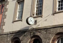 Brecon Guildhall clock still undergoing repairs