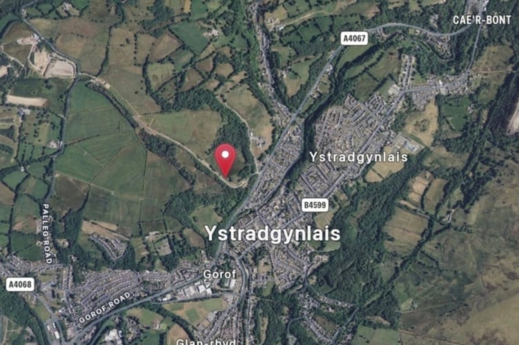 A map showing where the estate will be