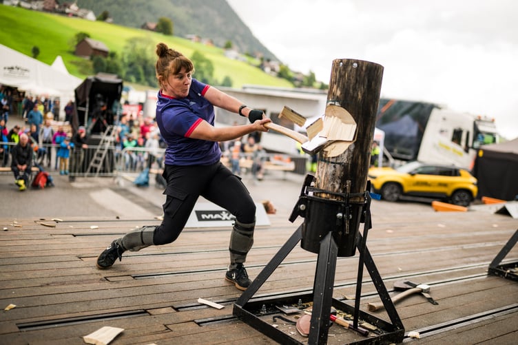 Rachel Ferrington of Great Britain performs during DACH Women's Final 2025 in Wildhaus, Switzerland on August 30, 2025.