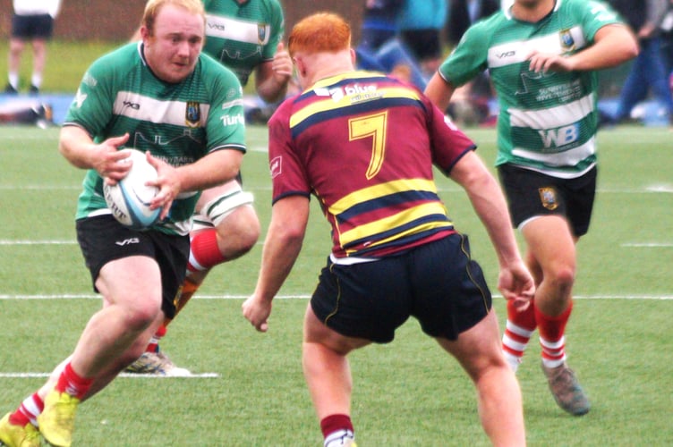Richie Davies carries hard