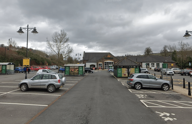 The incident took place in the car park of Brecon Morrisons