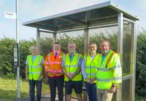 Local efforts bring bus shelter to Cilmery