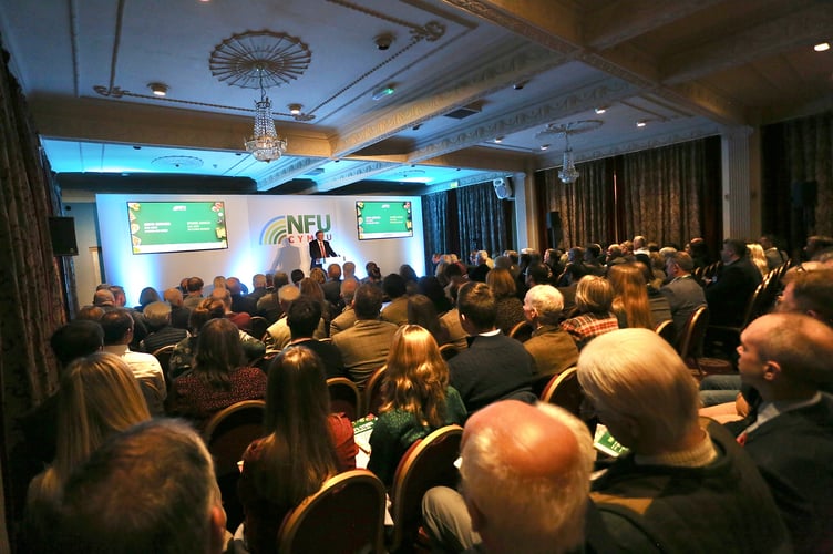 The audience at last year’s NFU Cymru Conference