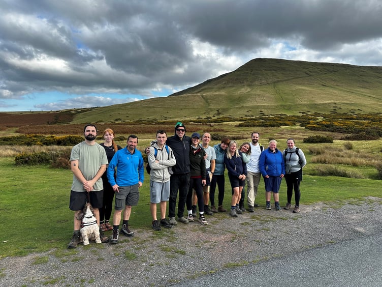 The team from The Old Railway Line Garden Centre took on an 11-mile hike
