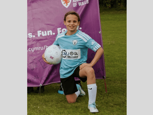 11-year-old Brecon footballer earns place in regional squad