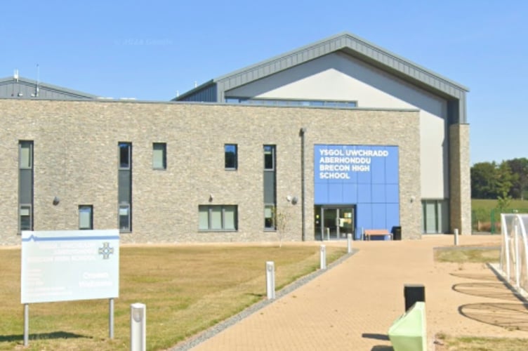 Brecon High School, which Powys County Council expects to see removed from special measures by December