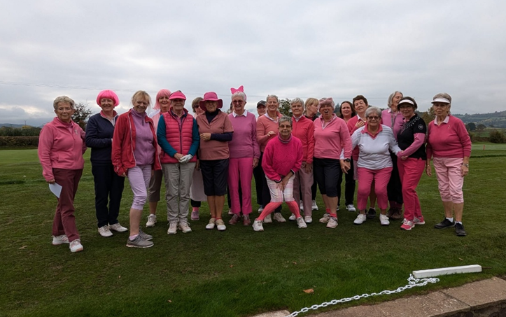 Cradoc Golf Club ladies donned pink to raise £440
