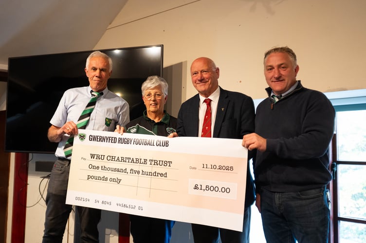 The WRU Charitable Trust was represented by Terry Cobner, President of the WRU