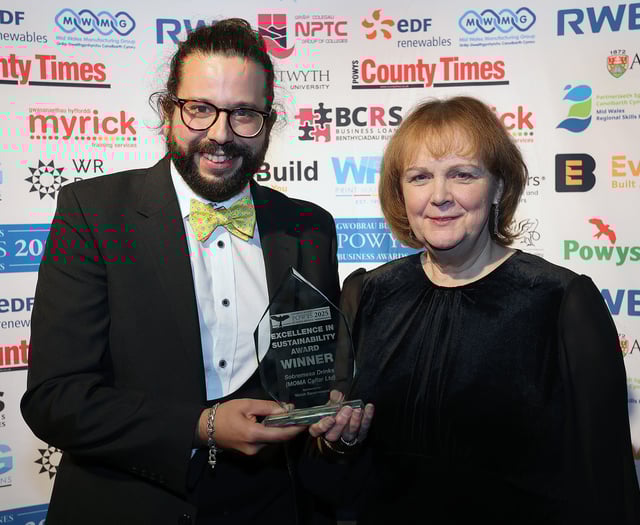 Talgarth drinks company wins award for excellence in sustainability
