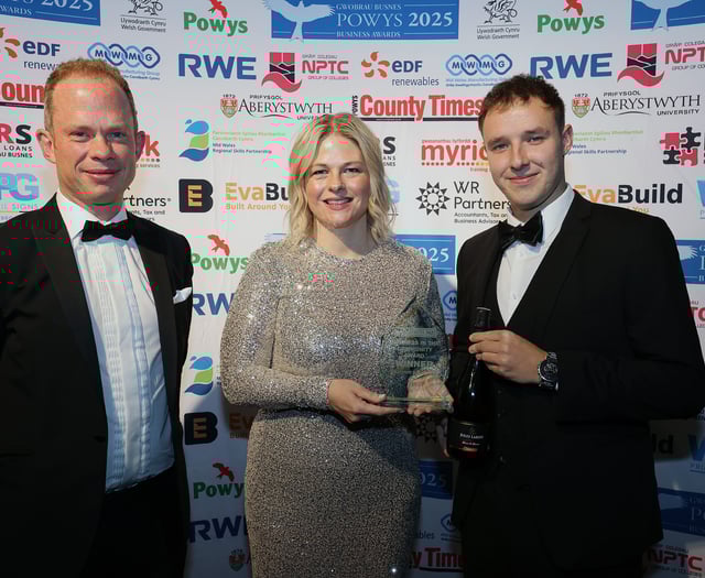 Business in the Community Award for major Llanwrtyd Wells employer